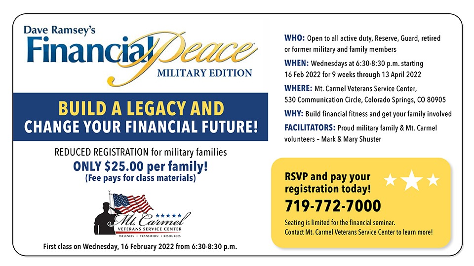 Dave Ramsey's Financial Peace Military Edition Event
