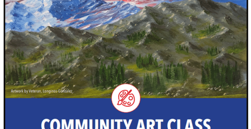 Community Art Class for Veterans graphic