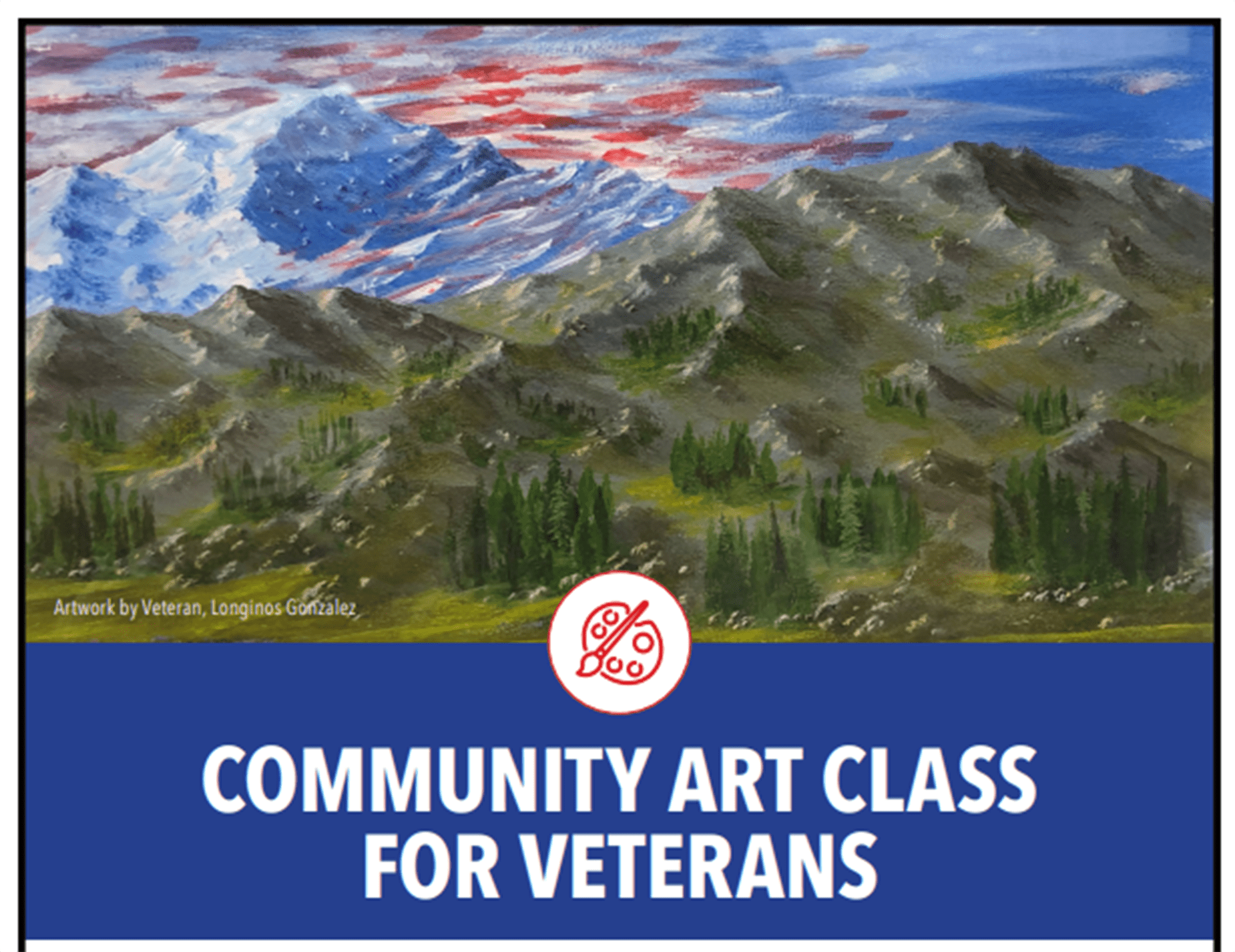 Community Art Class for Veterans graphic