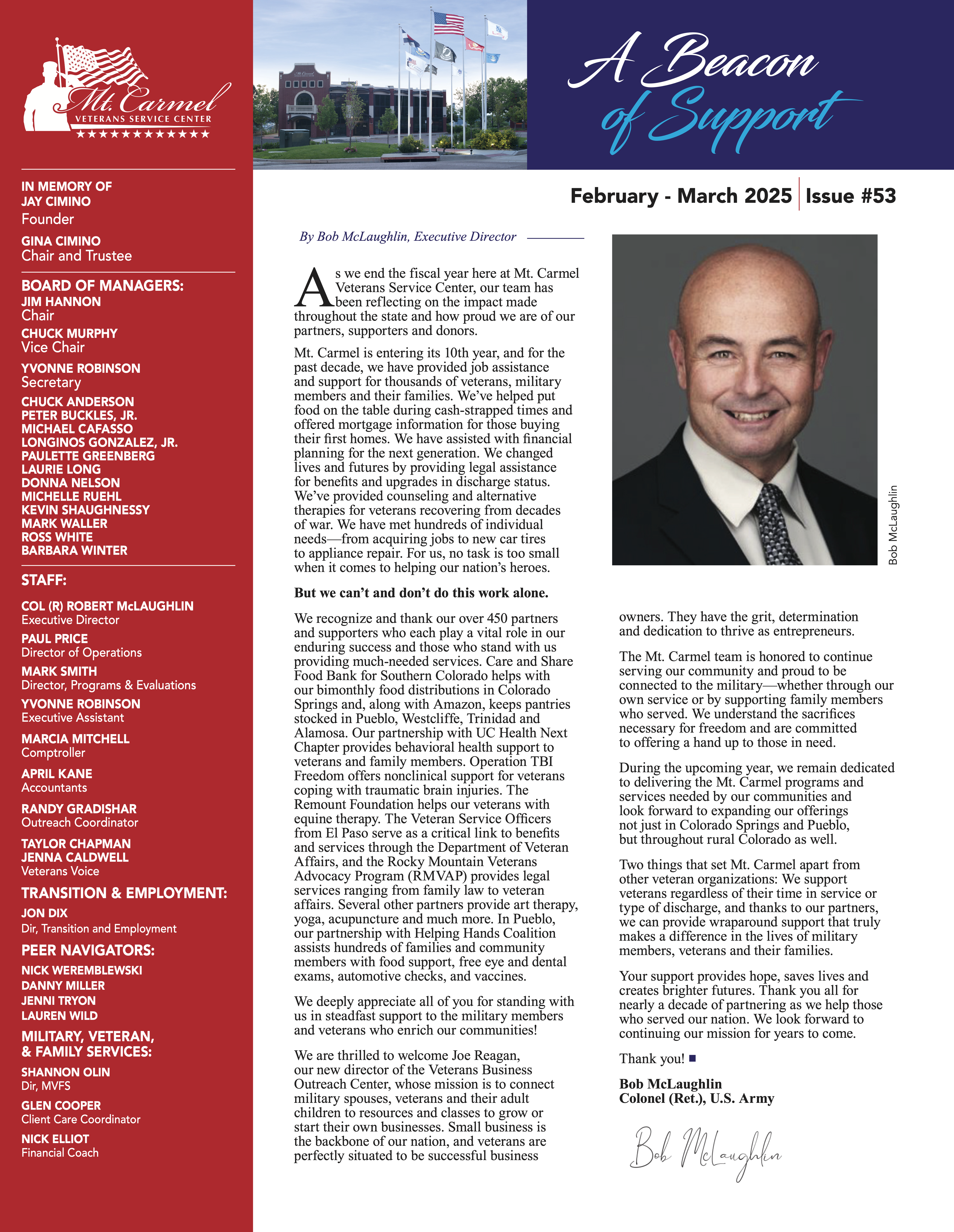 January 2024 Newsletter front page image